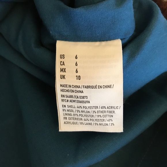 American Eagle Wool Blend Aztec Mexican Skirt NWT - Picture 6 of 7